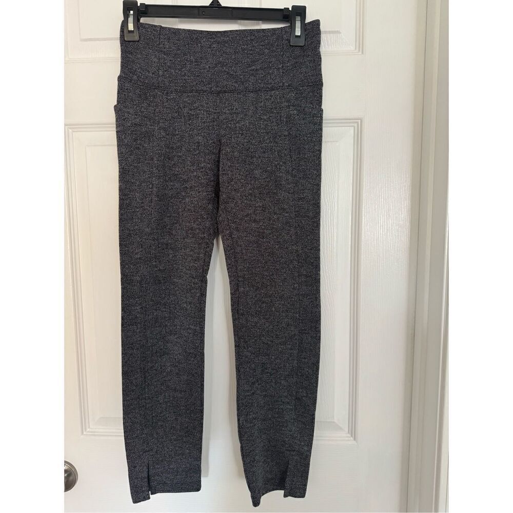 Athleta charcoal grey fitted workout pants xs petite